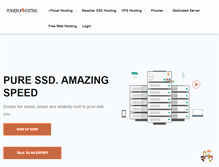 Tablet Screenshot of poweruphosting.com